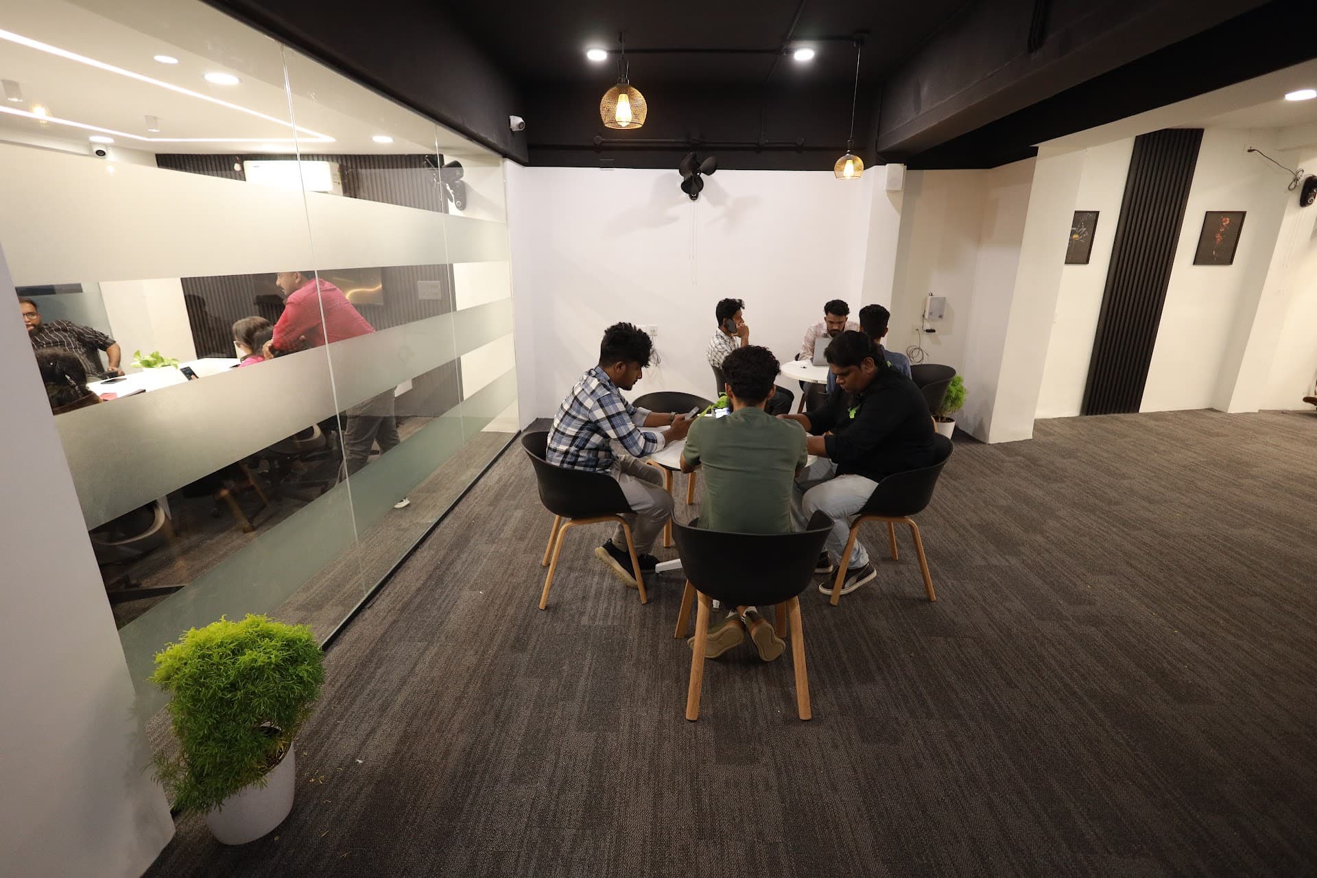 Local students at a centre